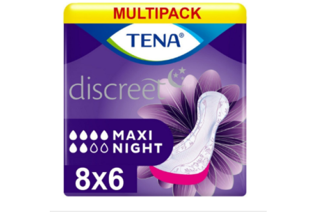 Tena Lady Maxi Night 6 Pack x 8