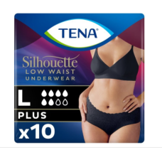 Tena Silhouette Black Plus Pan