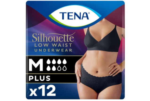 Tena Silhouette Black Plus Pants Medium 12 x 2