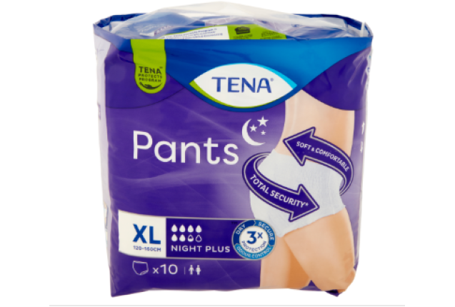 Tena Unisex Pants Night Plus X Large 10 x 4