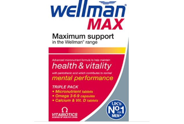 Wellman Max Omega 3-6-9 & Calcium & Vitamin D Tablets 84S x 4