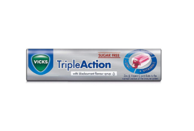 Vicks Throat Sweets Triple Action 12 Lozenges x 24