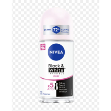 Nivea Black & White Invisible 72H Anti-Perspirant Deodorant Roll-On 50M