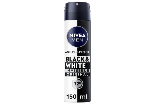 Nivea Men Black & White Original 72H Anti-Perspirant Deodorant Spray 150ml x 6