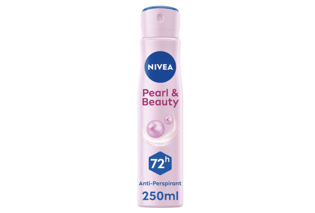 Nivea Pearl & Beauty 72H Anti-Perspirant Deodorant Spray 250m x 6