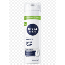 Nivea Men Sensitive Shaving Foam With 0 % Alcohol 200ml x 6