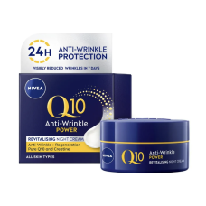 Nivea Q10 Power Anti-Wrinkle Night Cream Moisturiser 50ml x 3
