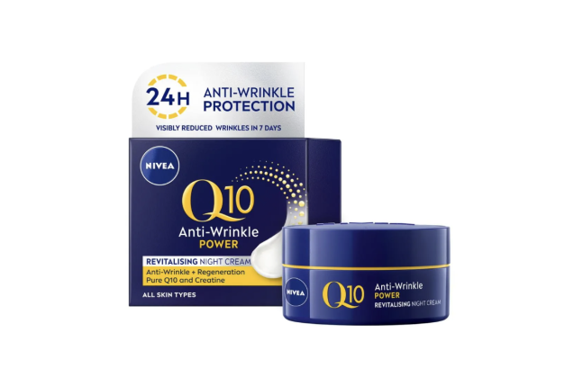 Nivea Q10 Power Anti-Wrinkle Night Cream Moisturiser 50ml x 3