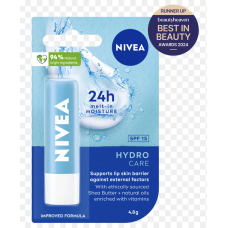 Nivea Hydro Care Lip Balm Spf15, 4.8G x 12