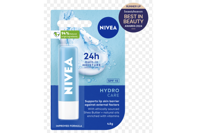 Nivea Hydro Care Lip Balm Spf15, 4.8G x 12
