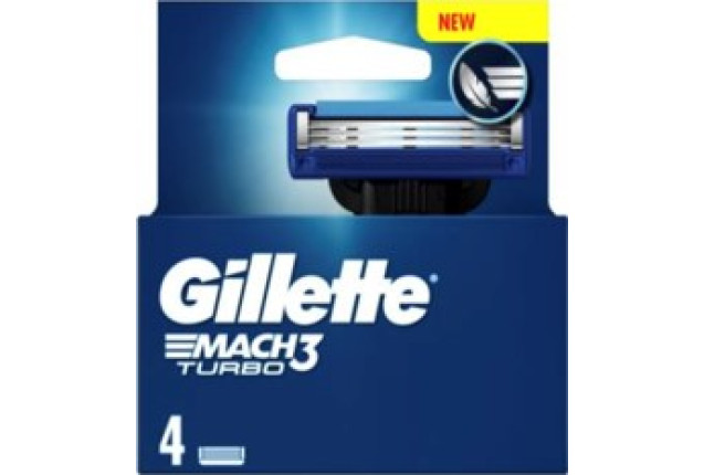 Gillette Mach 3 Turbo 4'S Blades x 10