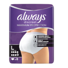 Always Incontinence Range Disc