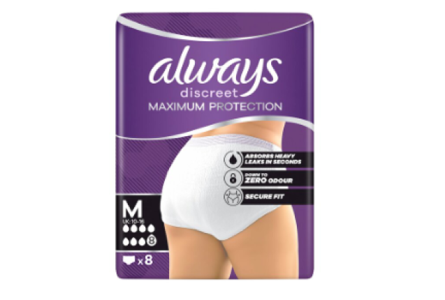 Always Incontinence Range Discreet Heavy Pants Normal Medium 8 x 4