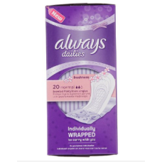 Always Liners Dailies Folded &