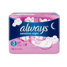 Always Sensitive Night 10 Pack