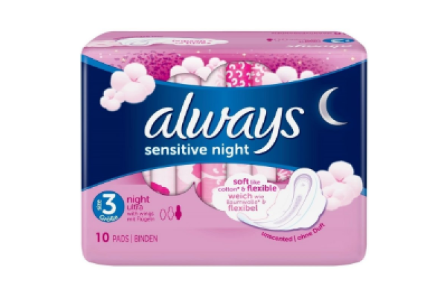 Always Sensitive Night 10 Pack x 10