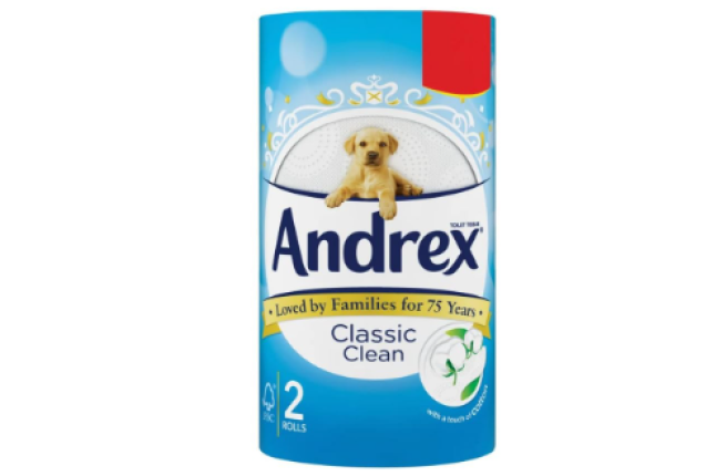 Andrex Classic Clean Toilet Tissue (2R) 1.79 x 12
