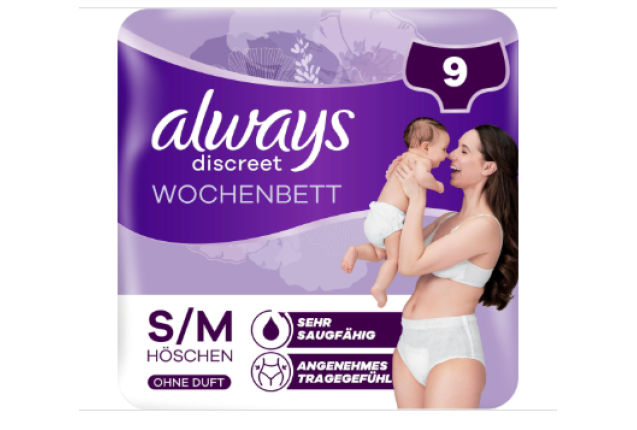 Always Discreet Postpartum Pants Medium 9 x 2