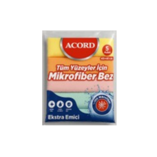 ACORD 5' MICROFIBER CLEANING CLOTH x 12