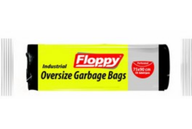 FLOPPY 10' IND TRASH BAGS 75*90 x 20