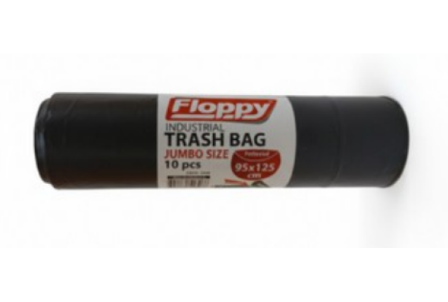 FLOPPY 10' IND TRASH BAGS 95*125 x 10