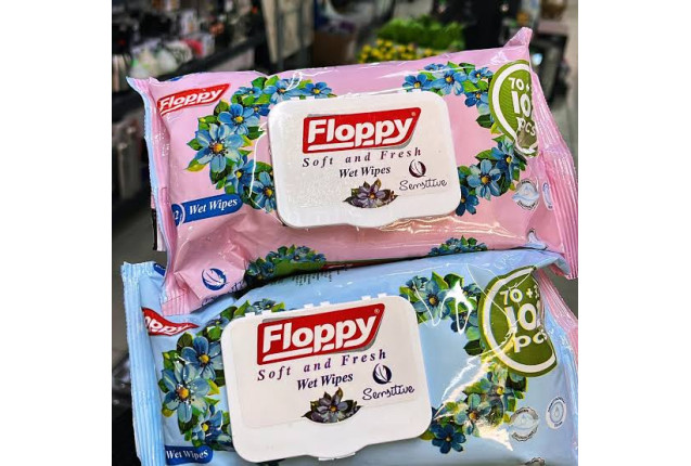 FLOPPY 102' WET WIPES x 24