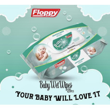 BABY FLOPPY 120' WET WIPES x 24