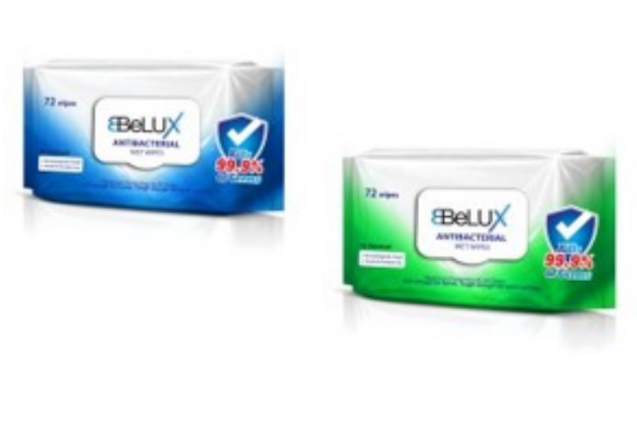 BELUX 72' ANTIBACTERIAL WET WIPES x 12