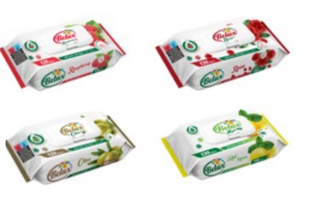 BELUX 120' WET WIPES x 12