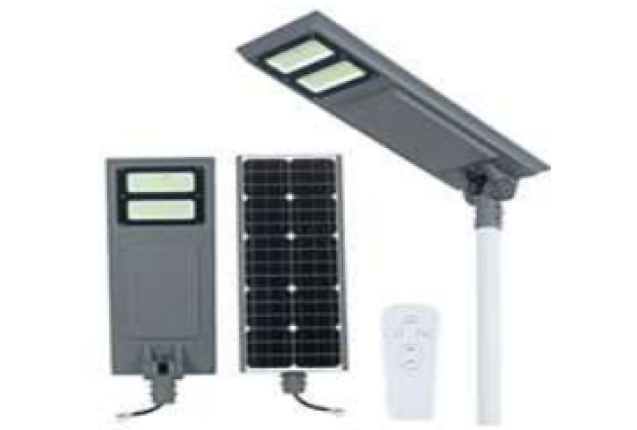 100W Solar LED Street Light w/ AC Input
