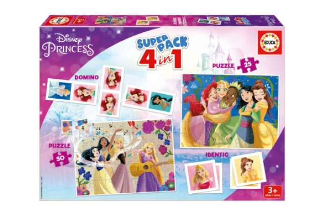 SUPERPACK  4 IN 1 DISNEY PRINCESSES x 6