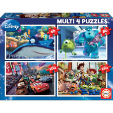 MULTI 4 PUZZLES 50-80-100-150 PIXAR x 4
