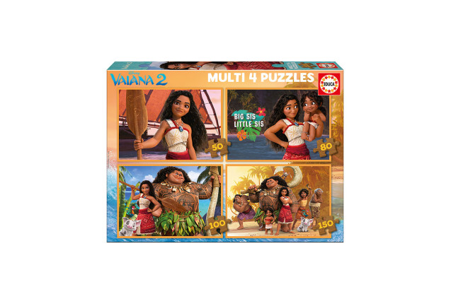 MULTI 4 PUZZLES 50-80-100-150 MOANA 2 x 4