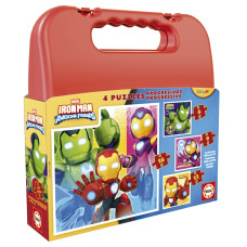 PROGESSIVE PUZZLE IRON MAN AND HIS AWESO