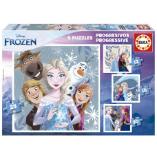 PROGRESSIVE PUZZLES FROZEN 12-16-20-25 x