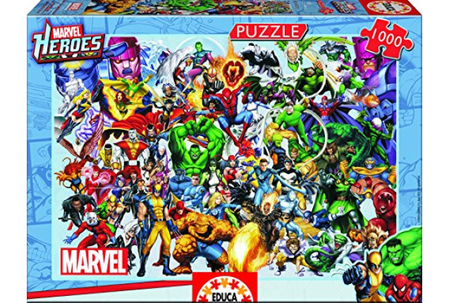 1000 COLLAGE OF MARVEL HEROES x 4
