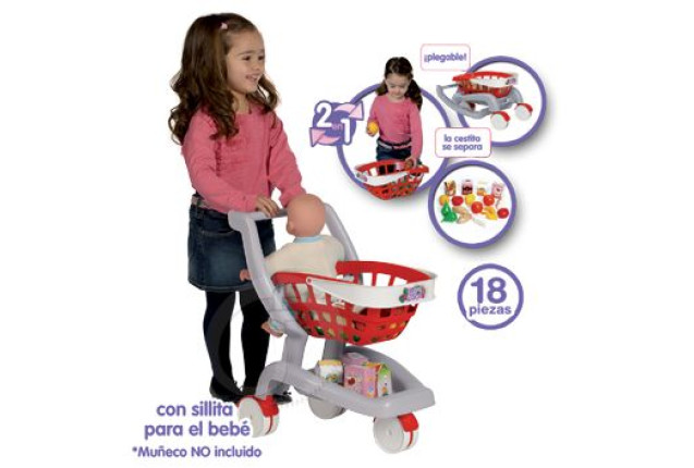 MY 2 IN 1 GREAT SUPERMARKET TROLLEY x 4