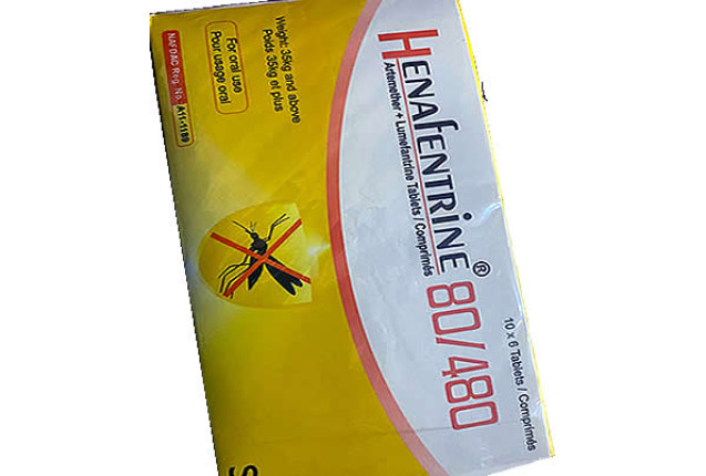 Henafentrine Anti-Malaria Tablets (80/480) | One Box of 10 Packets
