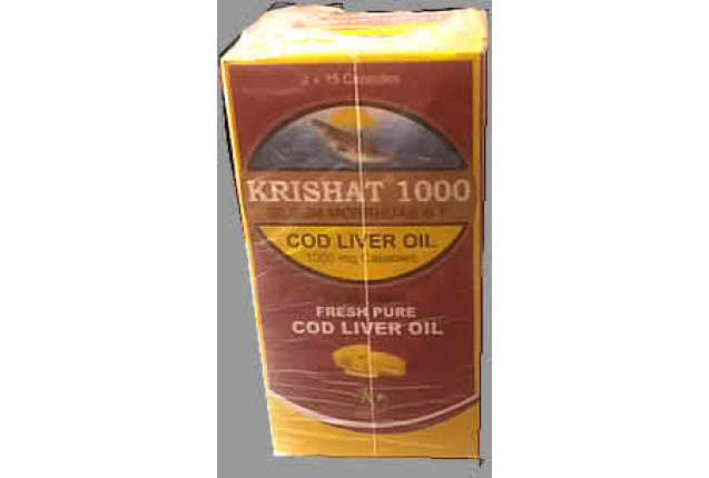 COD Liver Oil - 1000mg for Adults (One Carton of 20 Rolls)