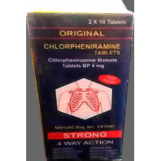 Chlorpheniramine Tablets 4mg (One Carton