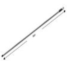 STEEL HANDLE 150CM W/THREAD 2.5CM x 12
