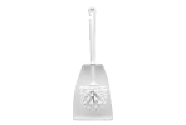 PLASTIC TOILET BRUSH W/ HOLDER x 12