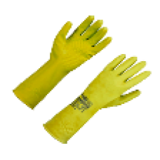 LATEX SILVER VARNISH GLOVE YE S x 48