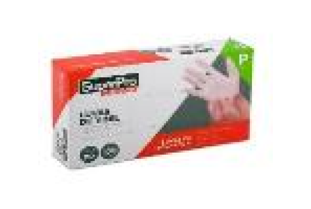 DISPOSABLE CLEAR VINYL GLOVE P x 10