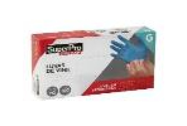 DISPOSABLE BLUE VINYL GLOVE G x 10