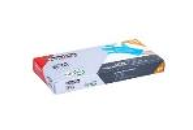 BLUE DISPOSABLE TPE GLOVE M x 6