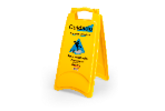PLASTIC NOTICE SIGN WETTED FLOOR x 3
