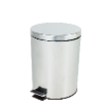 INOX WASTE CAN WITH PEDAL 5L x 4