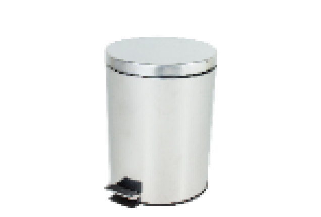 INOX WASTE CAN WITH PEDAL 5L x 4