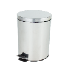 INOX WASTE CAN WITH PEDAL 12L x 4